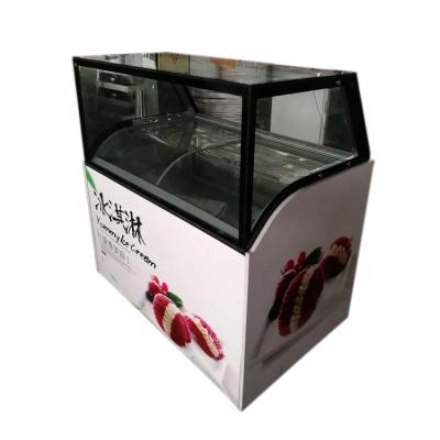 China Wholesale Price Countertop Ice Cream Deep Fridge Freezer Factory Single-temperature for sale