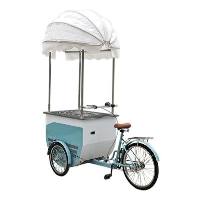 China Factory Supply Commercial Freezer Freezer Bike Directly For Ice Cream Bike Food Cart Tricycle for sale