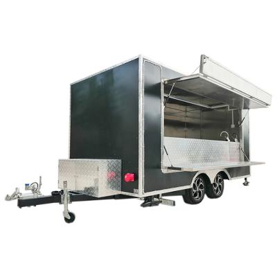 China Commercial Catering 40% Off Stock Mobile Kitchen Shed And Catering Food Trailer for sale