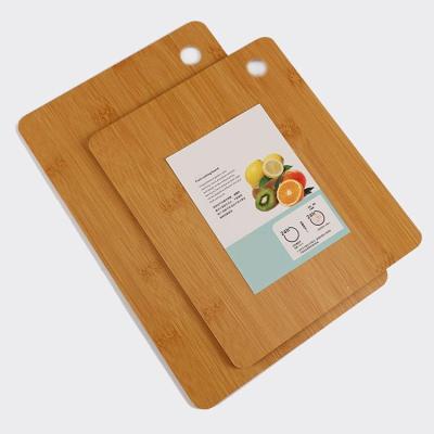 China Sustainable 2 Set Organic Chopper Panels New Custom Bamboo Cutting Board for sale