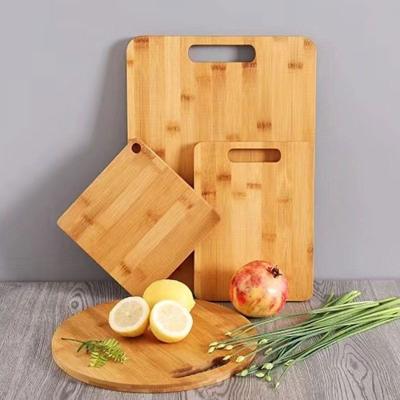 China 3 Sets Sustainable Natural Cutting Board For Restaurant Bamboo Cutting Board for sale