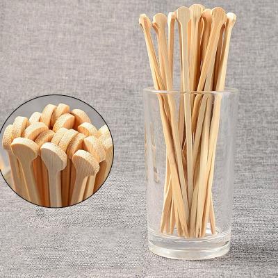 China Viable Promotional Disposable Tea Bamboo Coffee Stirrer Stick With Custom for sale