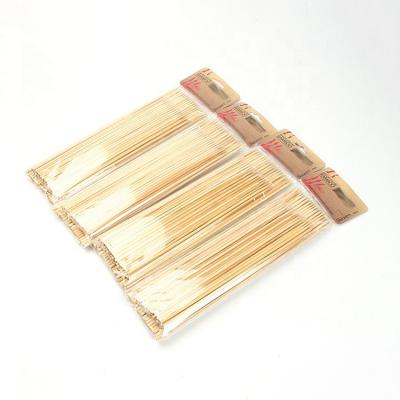 China Wholesale High Quality Special Disposable Smooth Round Smooth Round Skewer Packing Easily Cleaned Bamboo BBQ Stick Food for sale