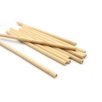 China Customized Wholesale High Quality Disposable Logo Reusable Natural Organic Bamboo Fiber Drinking Straw for sale