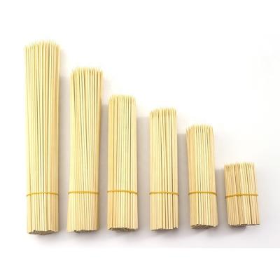 China Newell Food Grade Export Standard Manufacture Easily Cleaned BBQ Spit Long Round Bamboo Stick for sale