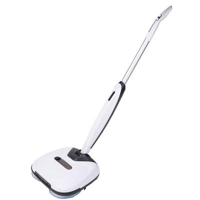 China Hotel Cordless Electric Spin Broom Vacuum Floor Cleaner Wipe 2 Wet and Dry in 1 Power Scrubber Brush & Polisher for sale