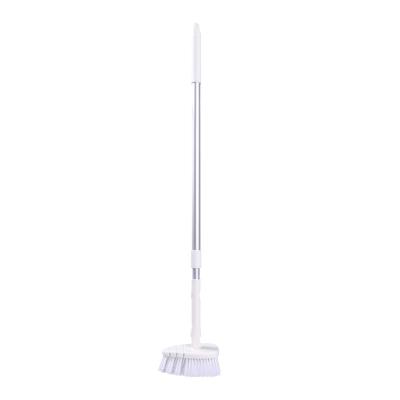 China Sustainable High Quality Bathroom Tile PP Aluminum Brush White Corner Cleaning Brush for sale