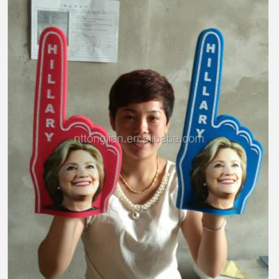 China Foam 2019 Hot Sale Custom Design Promotion EVA Foam Cheering Gloves Cheering Hands Foam Fingers for sale