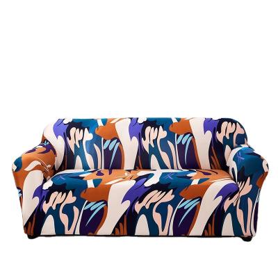 China Universal Waterproof Reclin Protector L Shape Single-Seat Sofa Print Color Furniture Cutout Sew Sofa Cover Sale America Customized for sale