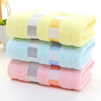 China Wholesale embroidery home LOGO Gift Advertising Gift cotton towel supermarket face towel for sale