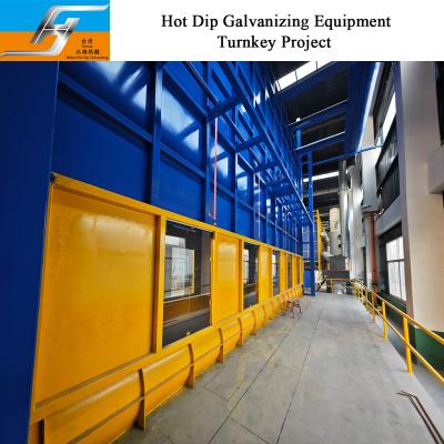 China Enclosures On The Furnace Hot Dip Galvanizing Equipment Production Line Galvanizing White Fume Treatment Supplier for sale