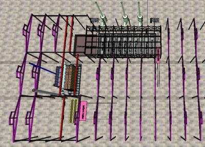 China Custom  L Type Hot Dip Galvanizing Production Line Plant Workshop One Stop Service for sale