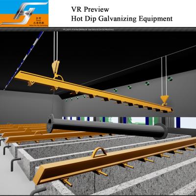 China Cadena de producción de la galvanización de la inmersión caliente del avance de VR proveedor del tanque del pote de la caldera del cinc de la hornilla del horno de la fabricación del proveedor en venta