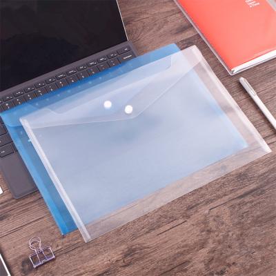 China Convenient Clear Plastic Size Office A4 Size Folder File Holder Folder Transparent Color Document Folder For Folder for sale