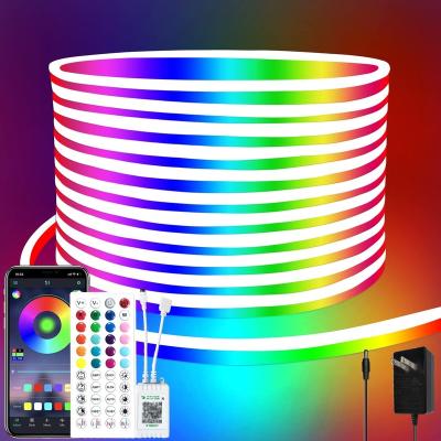 China Weicao LED Neon Light Strips RGB Music Sync APP Control Waterproof IP65 LED Remote Flexible Rope Lights 44 Keys Remote for sale