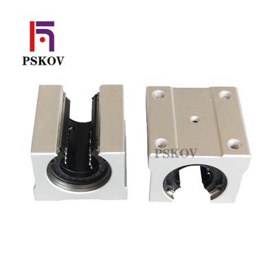 China Hotels PSKOV 16mm Motion Ball Bearing Linear Units SC16UU Linear Slide Block For 16mm Rod SS for sale