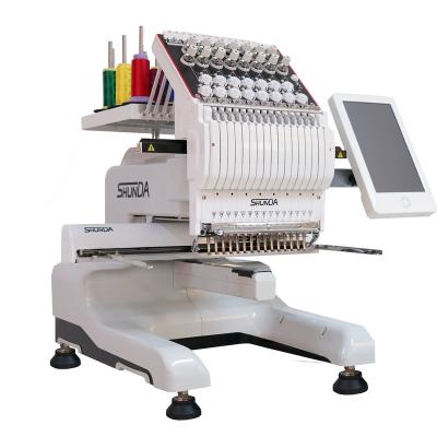 중국 Single Head 12 15 Needle Flat Cap Embroidery Machines And Sewing Machines 판매용