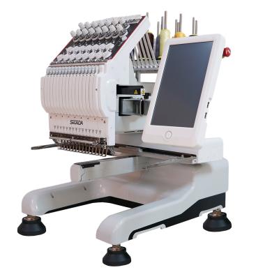 China 15 needle mini hat embroidery machine single head digital computerized embroidery machine for sale for sale