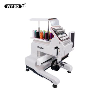 China Digital sewing and embroidery machines single head 15 needles china flat cap t-shirt hat embroidery machine for sale