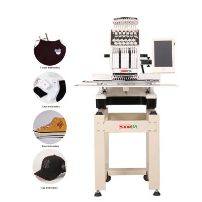 China High Quality Single Head Mini Hat Computer Mini Embroidery Machine Automatic Trimming With Automatic Thread Locked zu verkaufen