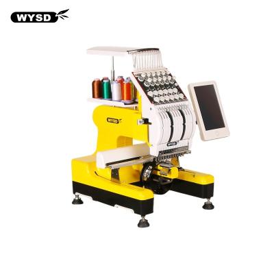 China 2020 New Year Sale!!! High Quality Mini Single Head Embroidery Machine Flat Embroidery Machine for sale