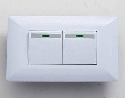 China Low Voltage 2 Gang 1 Way Electrical Wall Switch for sale