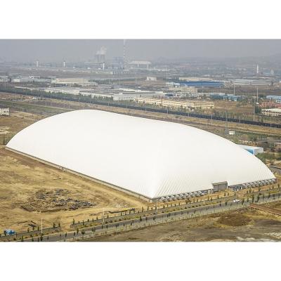 China Pressure Resistance Purification System Sterilization Coal Ash Bunker Air Dome Tent Inflatable Air Supported Structure Coal Ash Bunker Air Dome for sale