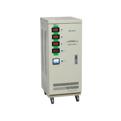 China To stabilize input voltage vertical voltage stabilizer power single phase 220V 30 KVA TNS servo voltage regulator automatically large for sale