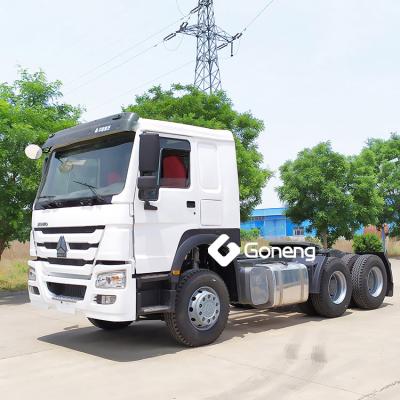 China honest supplier howo 371hp 375 tractor 420hp truck sino china 6x4 or 6x6 used truck tractor head 6800x2496x3668mm for sale