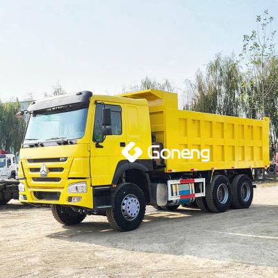 China good condition used sino howo dump trucks dumper 6x4 loading capacity 20 30 40 ton > 8L for sale