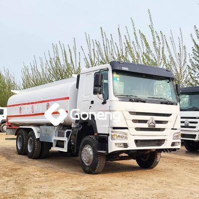 China right hand drive 20000 liters 25000l 8L waste oil 6x4 fuel tanker truck sinotruk howo left 20cbm for sale