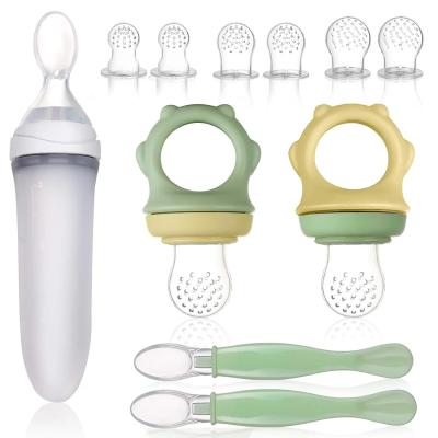 China 11Pcs Precise Comfortable Food Feeder Pacifier set For Baby Feeding for sale