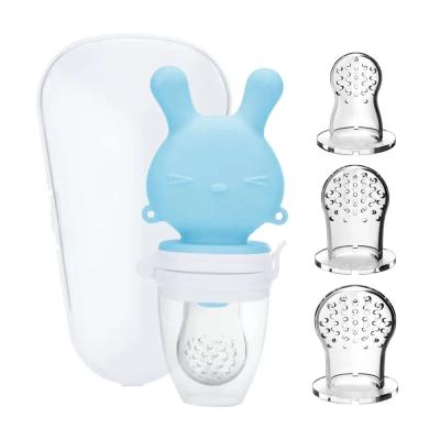 China Portable Leak Free Baby Silicone Teether Toys , Food Mesh Fruit Teether for sale