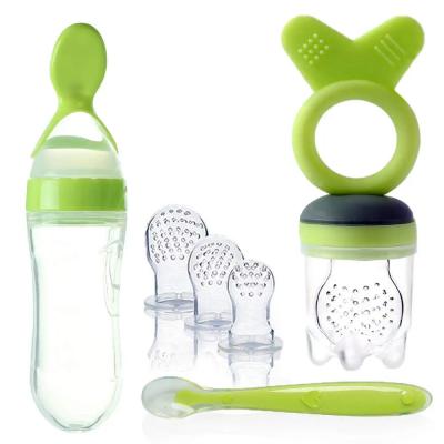 China Unisex Dishwasher Safe Squeezable Baby Fruit Feeder Pacifier For Infant Teething for sale