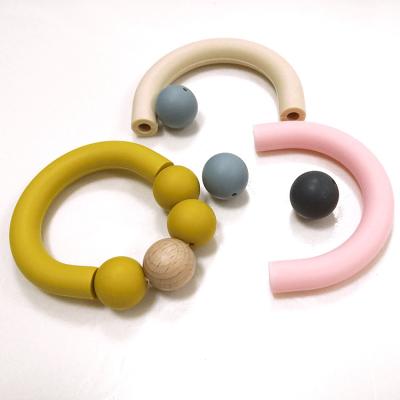 Cina i bambini che il silicone borda gli anelli mettenti i denti liberi di Teether BPA hanno personalizzato il logo in vendita