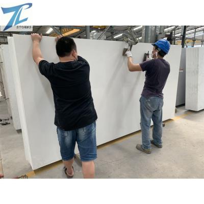 China 2022 Modern Popular China 2cm Artificial Polished Super White Quartz Stone Slabs For Floor And Wall Tiles for sale