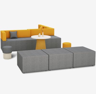 China Hot Modern Wholesale Commercial Scenography Furniture Fabrics Lobby Sales Guest Waiting Room Modular Sofas for sale