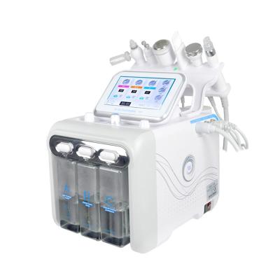 China Hydra 6 In 1 Small Bubble H2O2 Hydragen Oxygen Jet Beauty Device Skin Cleansing Dermabrasion Facial Machine Te koop