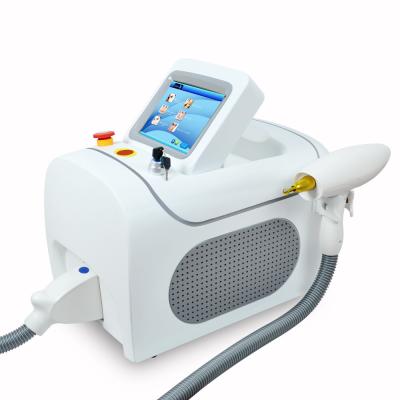 China Portable Q Switched Beauty Personal Care Nd Yag Lasermaschine zum Entfernen von Tätowierungen Dunkle Kreise Pigmententfernung zu verkaufen