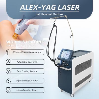 Κίνα Σημερινή 755nm Alex Laser οπτική ίνα Αποτρίχωση μαλλιών Μακρύς παλμός Nd Yag Laser Αποτρίχωση 1064nm προς πώληση