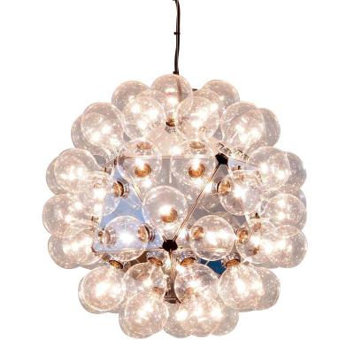 China Factory Modern Custom Glass Guzhen Pendant Lamp, Clear Color Art Chandelier for Hotel Lobby Villa Corridor for sale