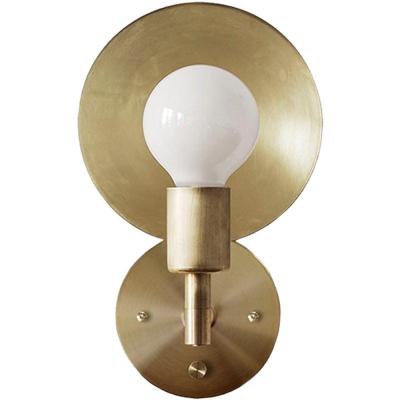 China Modern Style Gold Copper Wall Lamp Home Decor Modern Bedside Lighting Wall Sconce GuZhen Lighting for sale