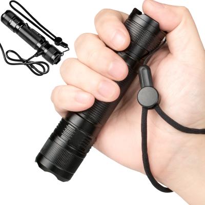 China Aluminum Alloy Outdoor Ignition Flashlight Waterproof Hidden Flashlight F18 USB Charging Port for sale