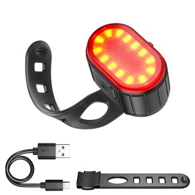 China Plastic PC Bike Lightweight Waterproof Bike Night Safety Warning Light Bicycle Rear Mount Tail Light for sale