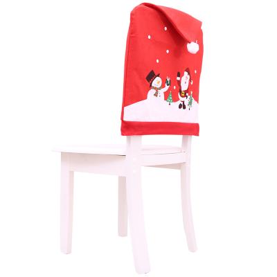 China New nonwoven fabric Santa Claus Nonwoven Chair Cover of nonwoven fabric for sale