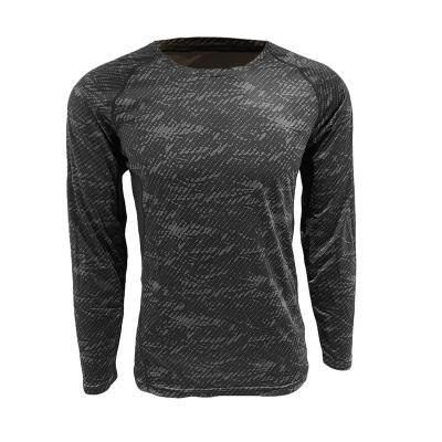 China QUICK DRY Custom Print Men's Digital Fit Long Sleeve Gym Wear Training Fitness Workout T-Shirts Breathable T-shirt Sportswear for sale