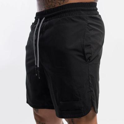 China Breathable Custom Design Solid Color Elastic Waist Fitness Sport Shorts Quick-drying Gym Training Casual Lightweight Workout Shorts for sale