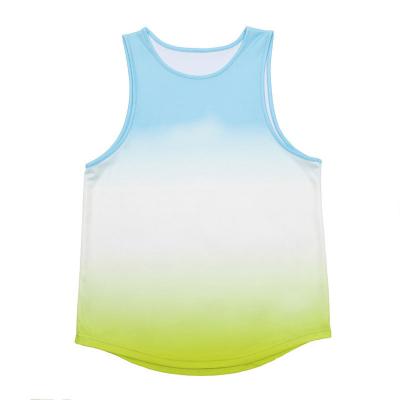 China High Quality Logo Tank Tops Training Gym Men Club Gym Men Club Breathable Sleeveless Slim Fit Sportswear Custom Made Basketball Vest for sale