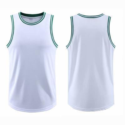 China Slim Fit Logo Basketball Jersey Sleeveless Vest Gym Training Men's Gym Training Tops High Quality Custom Compression Breathable Sportswear for sale