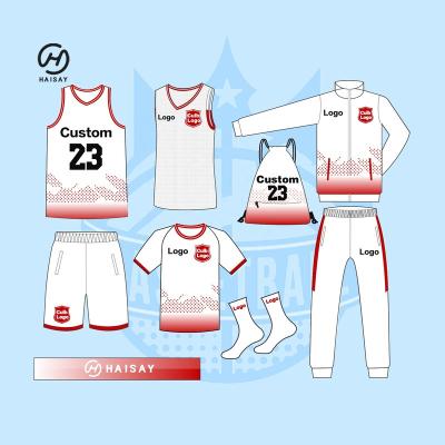 China New Arrival Breathable Youth Black And Red Breathable Basketball Tank Top Design Basketball Uniforms For Boys Men Basketball Uniform for sale